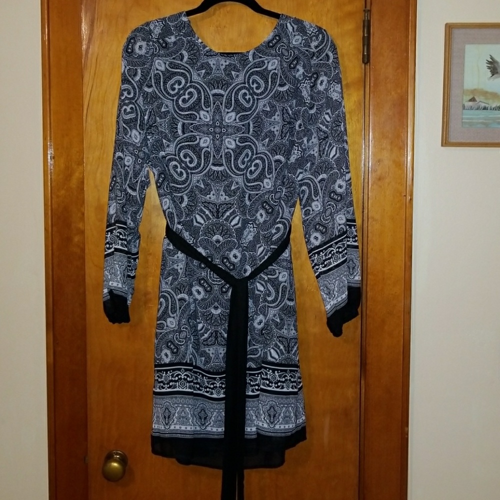 Black & White Paisley Dress